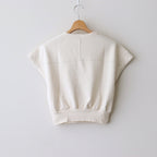 Co/Silk Nep Hem-Rib Football Sleeveless #Ivory [BHSW25S3]