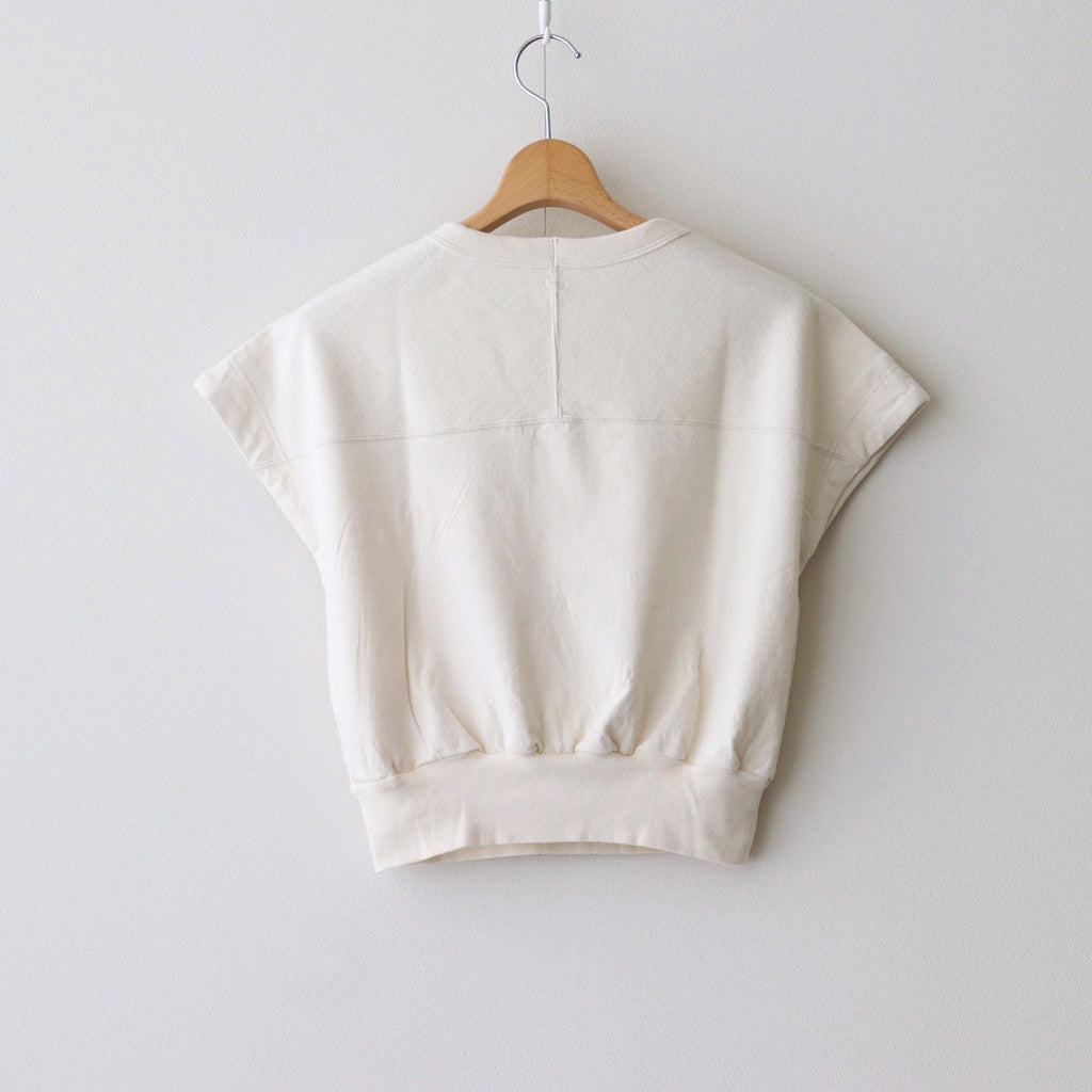 Co/Silk Nep Hem-Rib Football Sleeveless #Ivory [BHSW25S3]