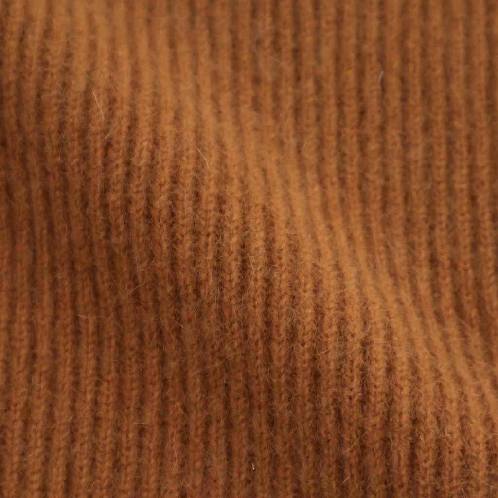 CASHMERE FOX POLO CARDIGAN #CAMEL [BN-25FL-044]