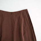RAYON-POLYESTER BROAD SKIRT #050 BROWN [16862 30005]