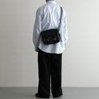 FLAP SHOULDER BAG S #BLACK [BG-31-COW-5]
