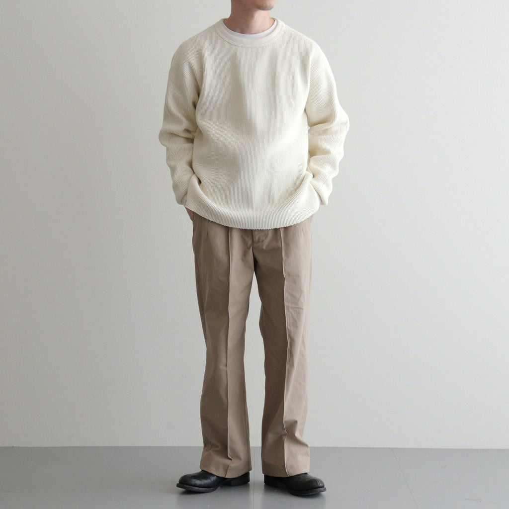 FRONT TUCK ARMY TROUSER #DUNE [252OJ-PT07]