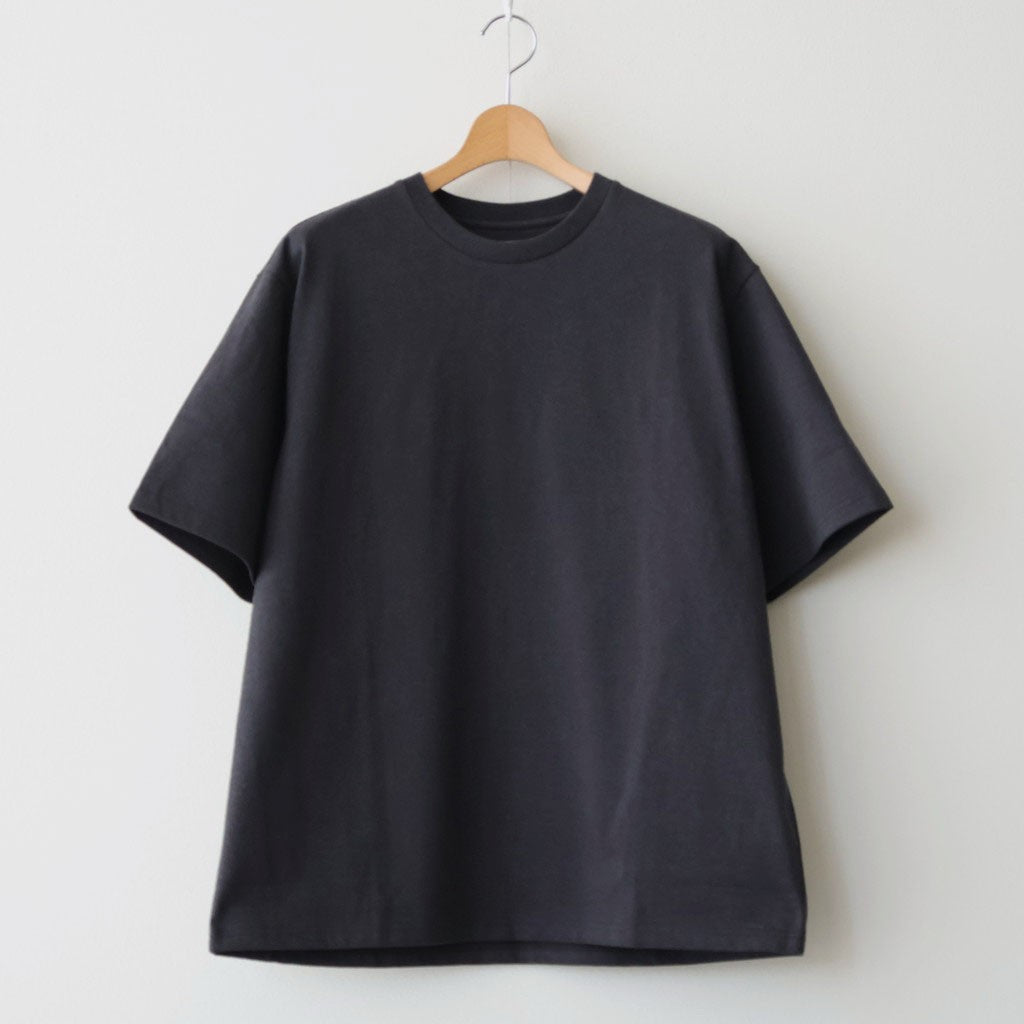 CREW NECK TEE #HEATHER BLACK [M26A13CS01B]