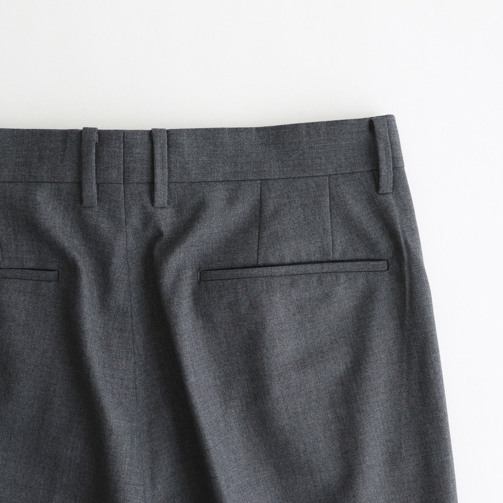Wool Tuckless Waide Trousers #MIX GRAY [NEP-SS2502M]