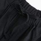 WIDE CYLINDER FIT EASY PANTS #CHAMBRAY BLACK [M26A11PT01C]