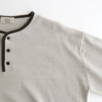 Cotton Silk Henleyneck #Silver Gray [NEP-SS2627]