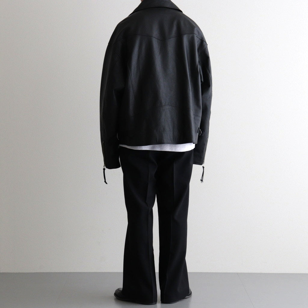 BAGGY RIDER JACKET #BLACK [SH-02-SW-COW-4]