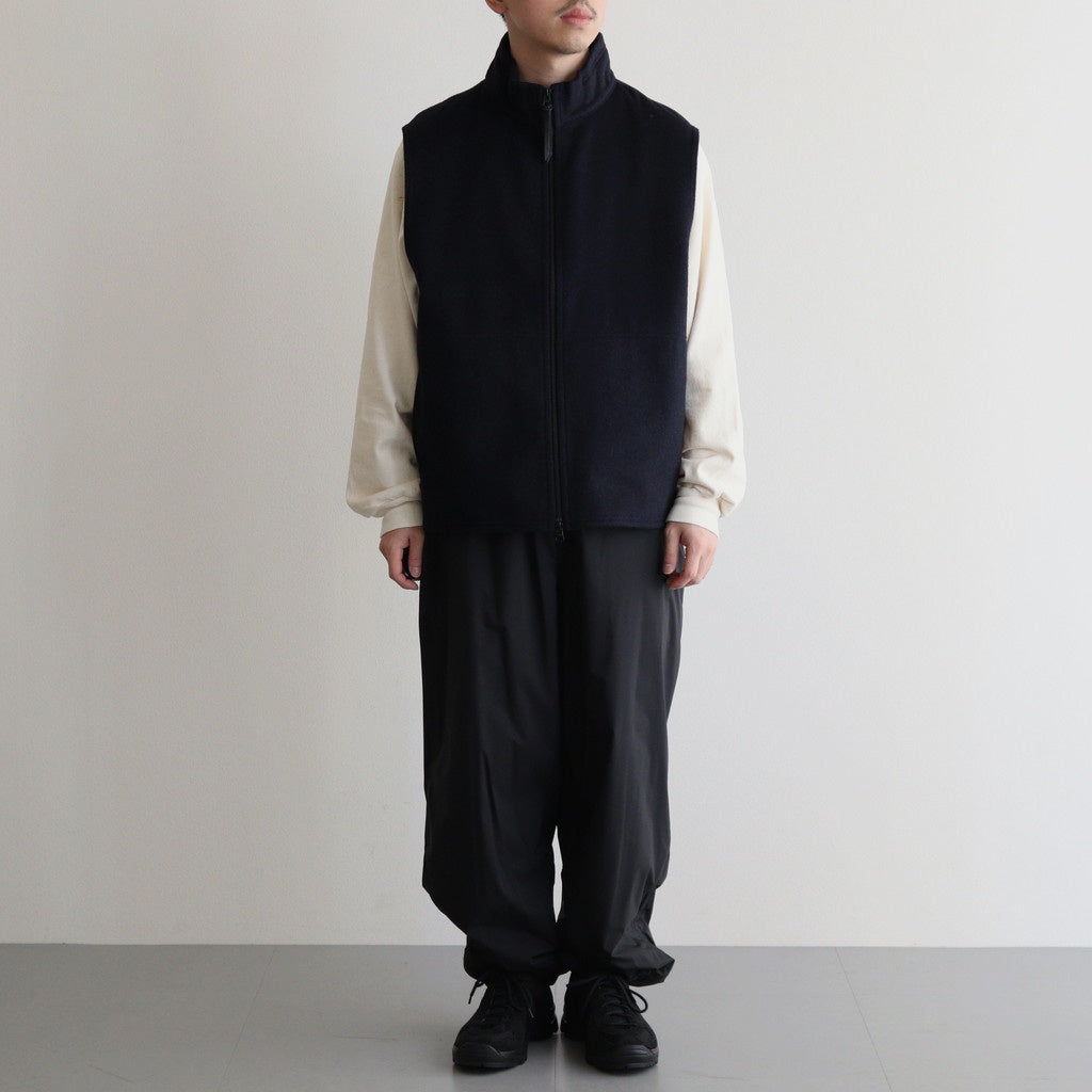 ZIP UP VEST #DARK NAVY [M24D10BL02A]