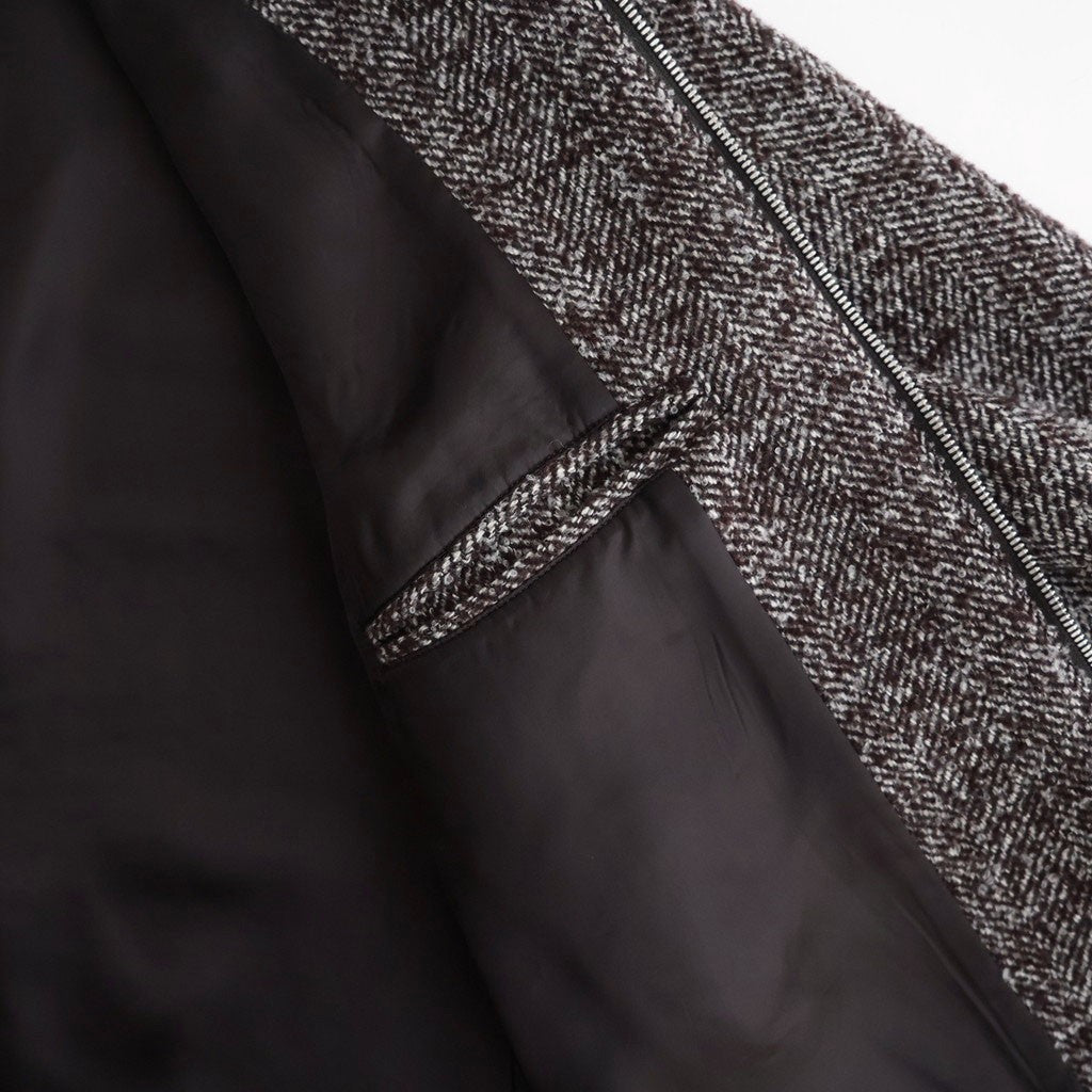 LOOP TWEED SEAM POCKET BLOUSON #HERRINGBONE LOOP TWEED [26W-BIS-JK26H]