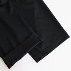 TRIPLE PLEATED EASY TROUSERS #BLACK [A25B03PT01C]