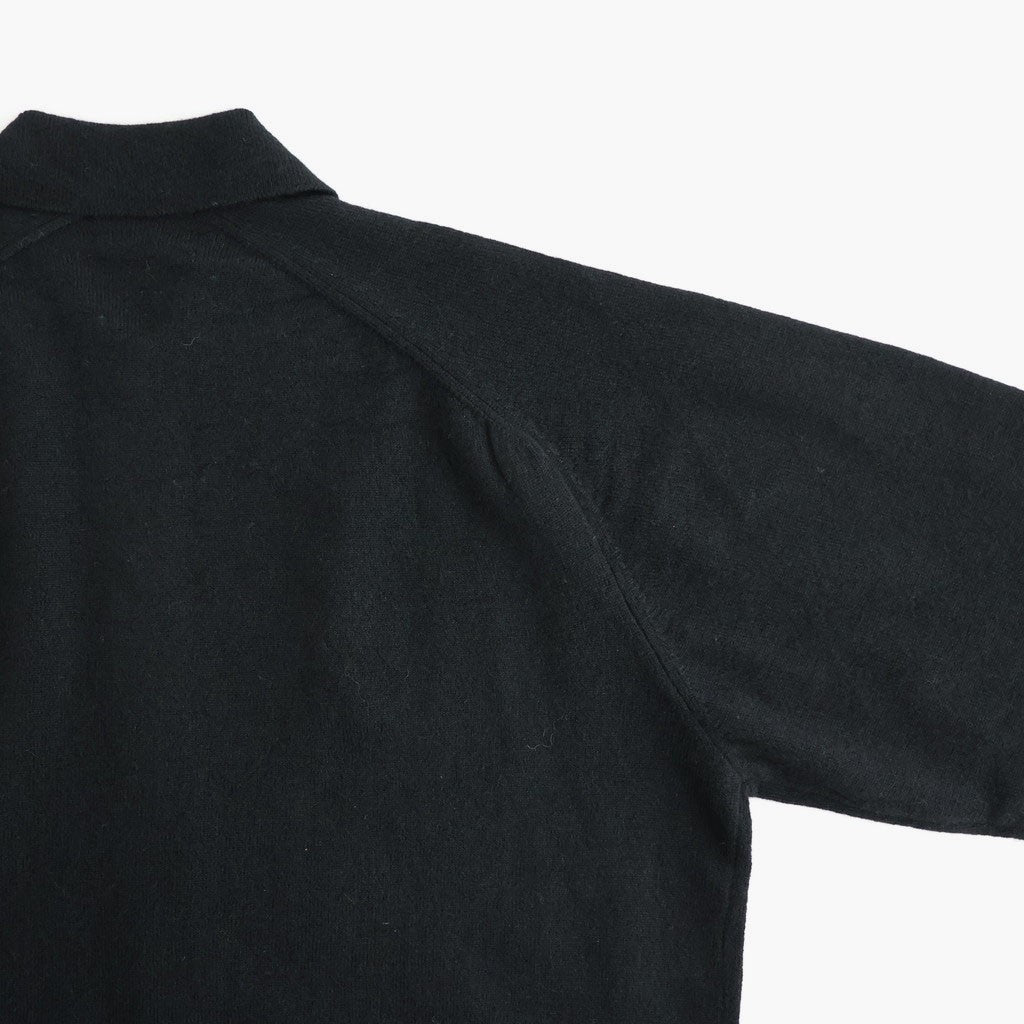 Lightweight All-yak POLO Cardigan #BLACK [NEP-AW2603]
