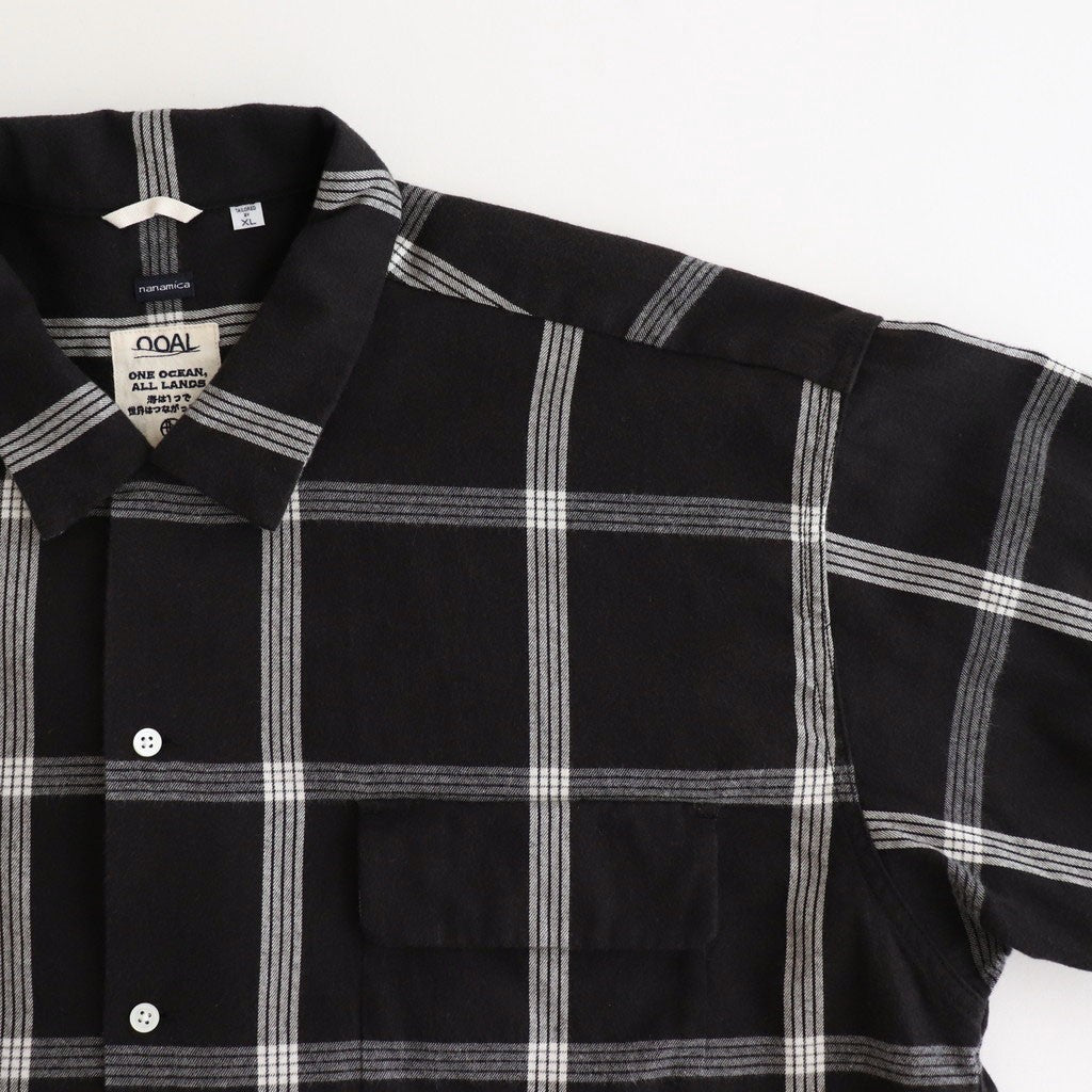 Flannel PALAKA Check Shirt #Black [S25FG016]