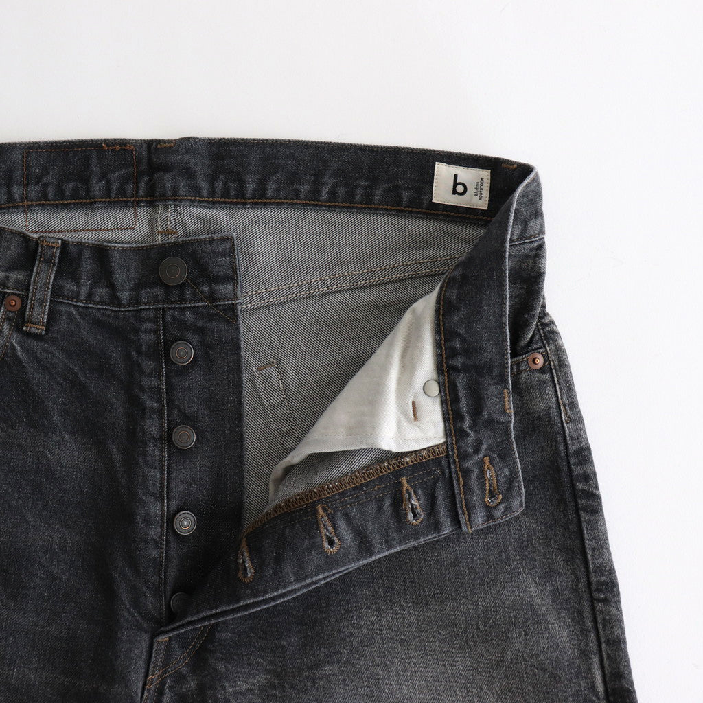 13.5oz Denim Pants Classic #USED-SulfurBlack [bROOTS24F9USD