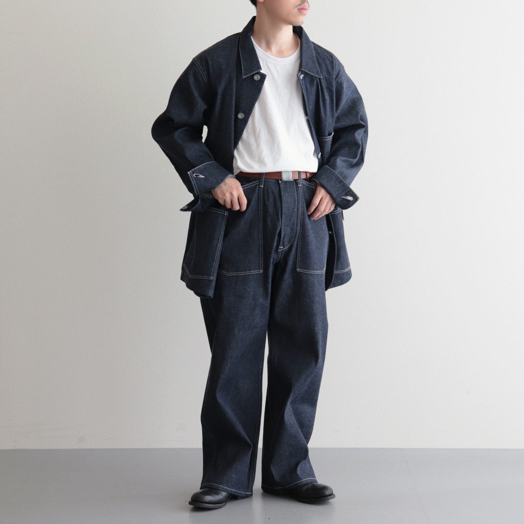 MIL DENIM FATIGUE TROUSERS #INDIGO [PM-PTM35]