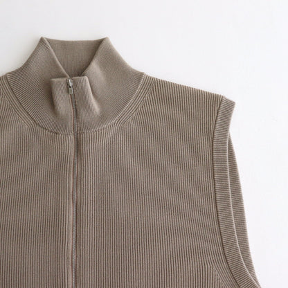 SUPER HIGH TWIST WOOL DRIVERS VEST #GREIGE [BN-24FM-032]