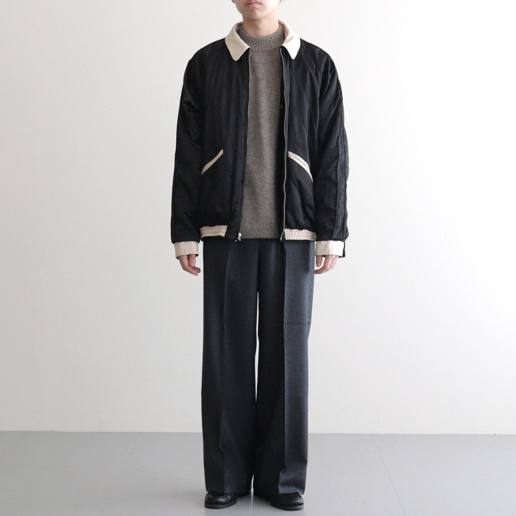 STUNNING VELVET SOUVENIR JACKET(Niwatori to Hiyoko) #ONYX [252OJ-JK12]