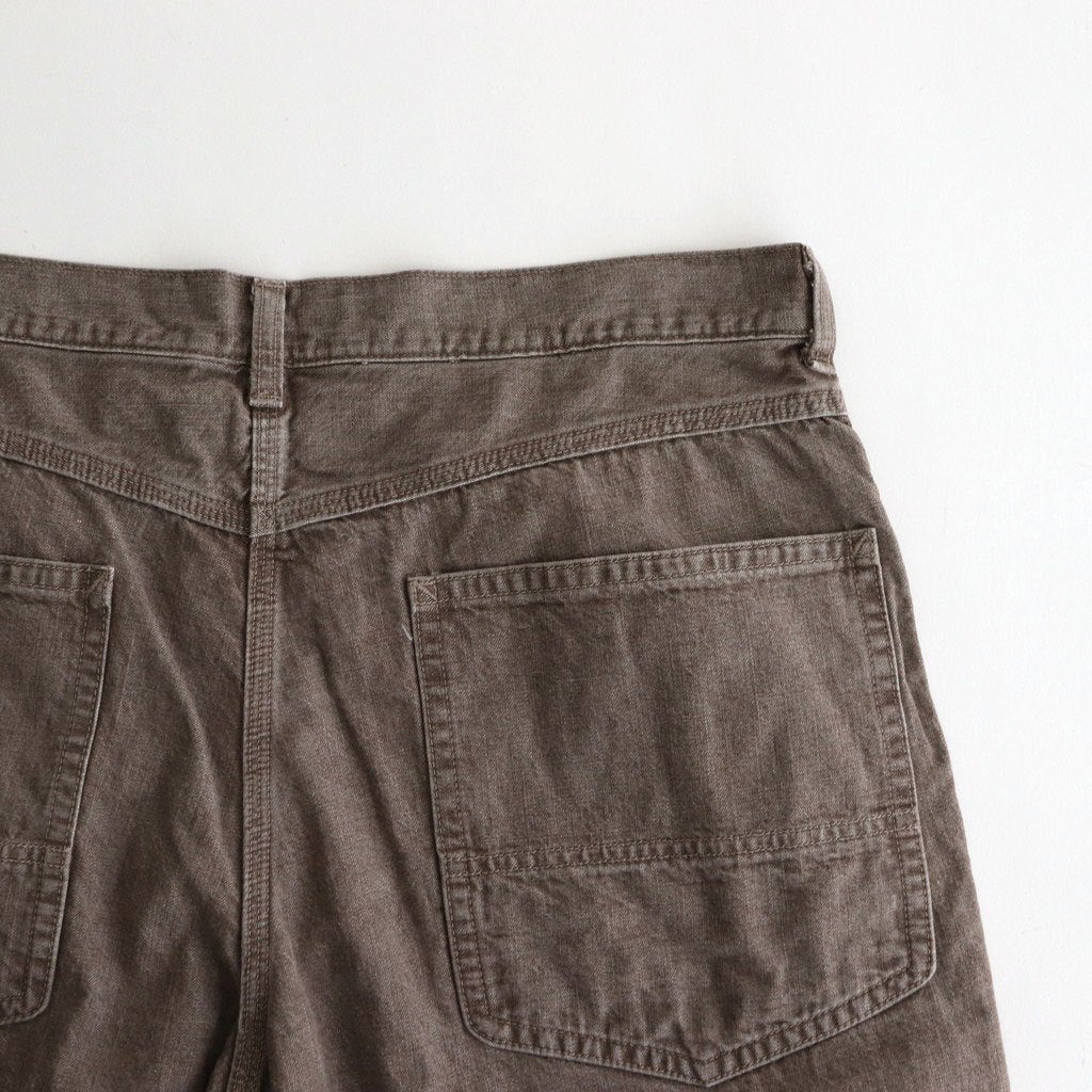 WIDE PAINTER PANTS #BROWN [M25B13PT01C]