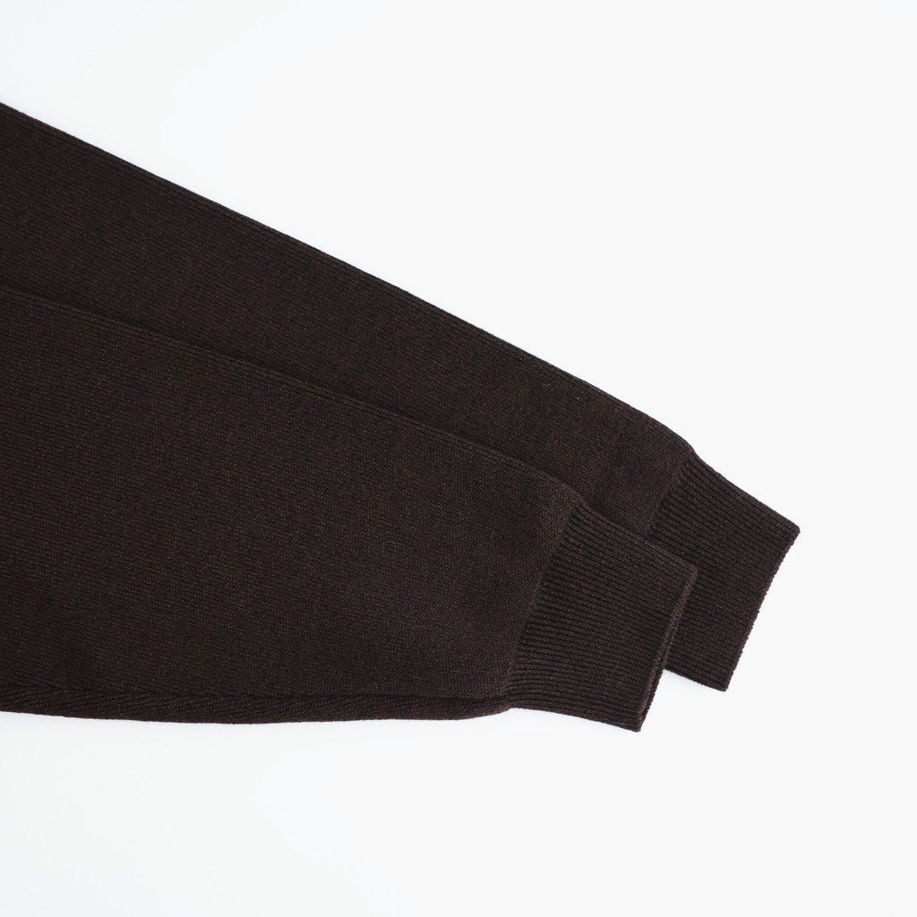 SOLID WOOL SMOOTH CREW NECK #ROSEWOOD [BN-26FM-056]