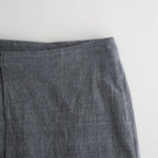 Mix Heather Cotton Wrap Belted Skirt #HeatherCharcoal [BHSW26S7HEG]