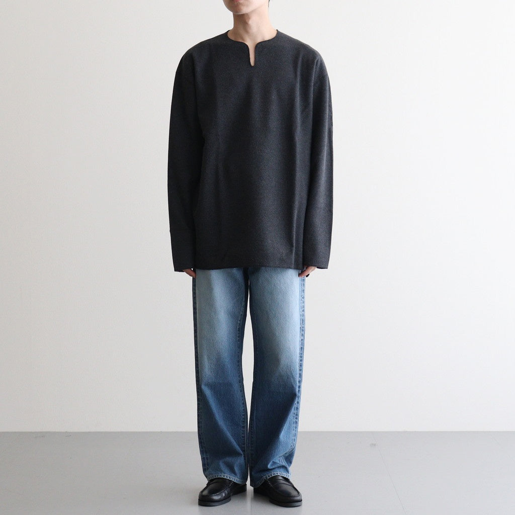 Rough&Smooth Thermal Over NeckL/S #HeatherCharcoal [bROOTS24F30F25]