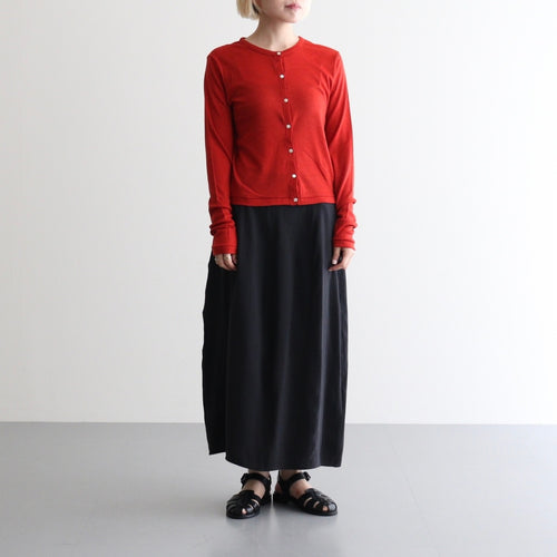 Wool Rib Cardigan #DarkRed [BHSW24F13F26]
