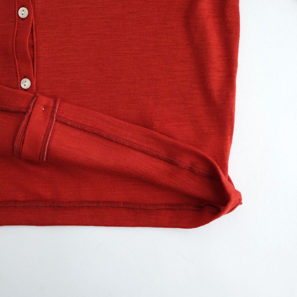 Wool Rib Cardigan #DarkRed [BHSW24F13F26]