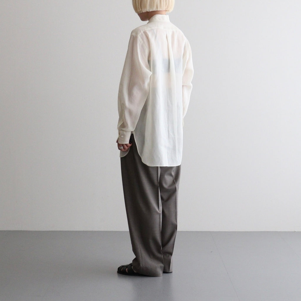 COTTON VOILE LAWN LONG SLEEVE SH #060 LIGHT YELLOW [16861 50081]