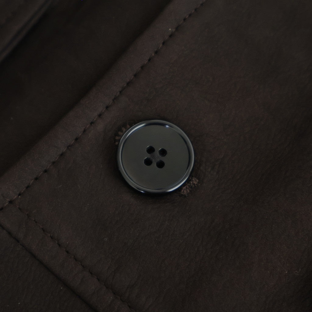 DOUBLE BREASTED JKT #BROWN [SH-62-C-NUBCK-4]