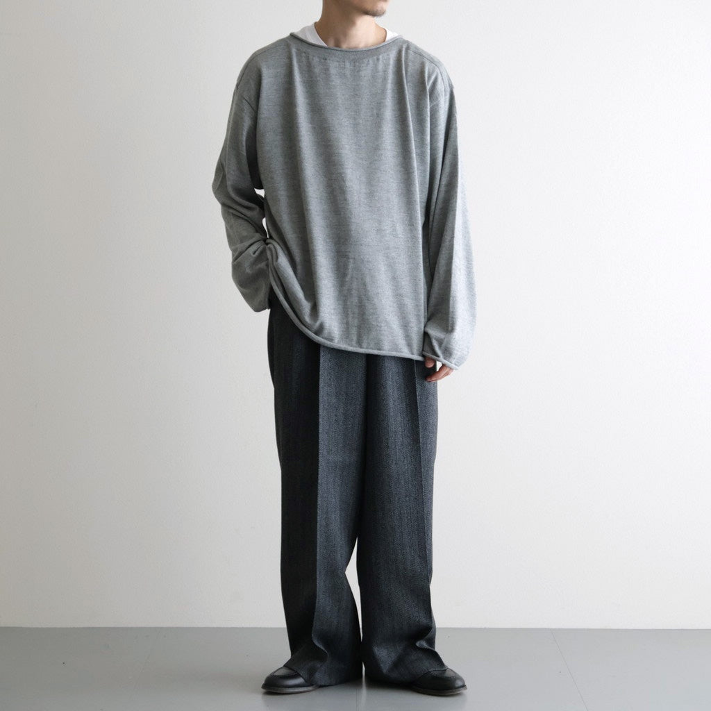 Suvin Wool Basque Shirt #MIX GRAY [NEP-AW2623]