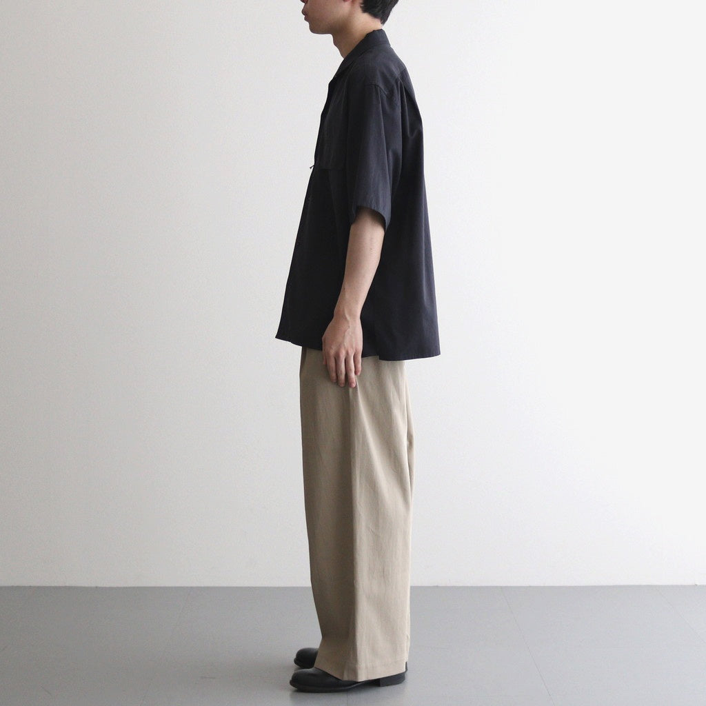 ORGANIC COTTON WASHER SATIN OPEN/C SH #NAVY [16551 50343]