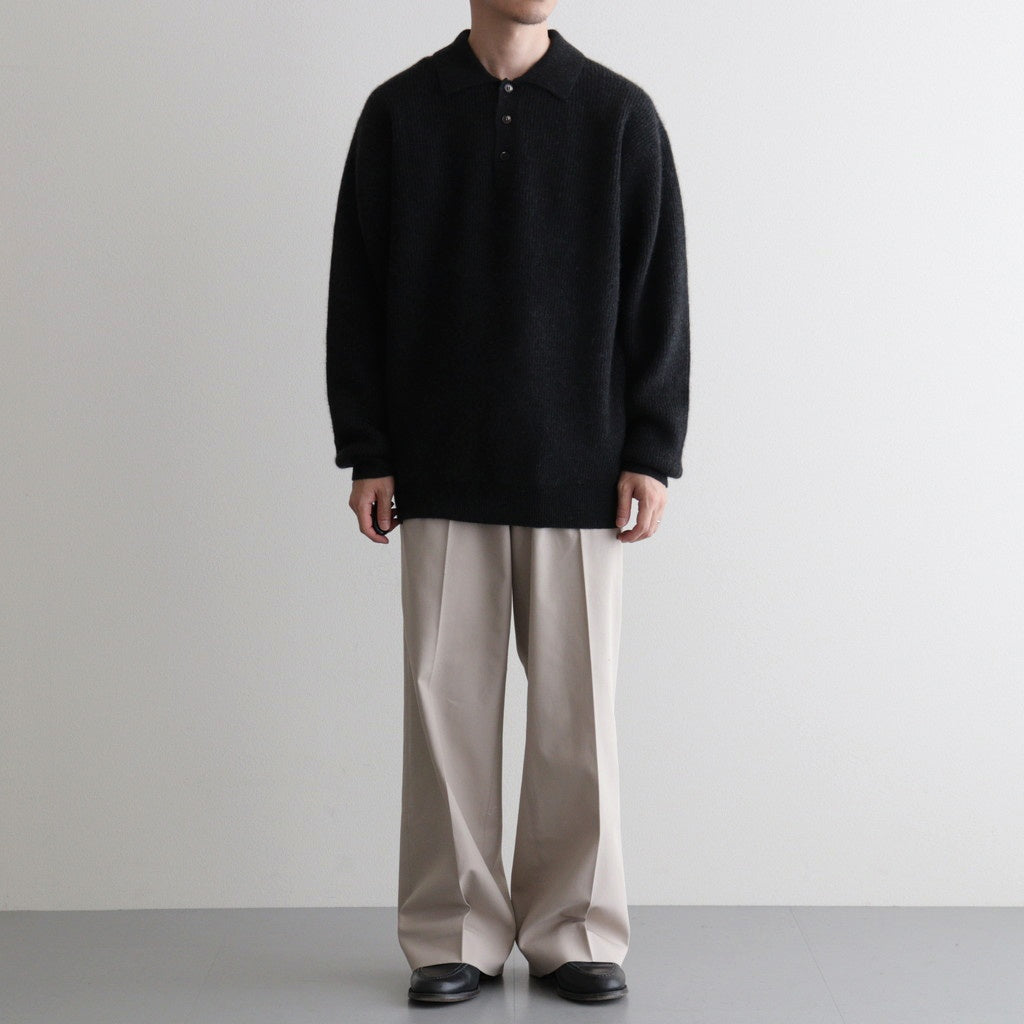 CASHMERE FOX POLO #CHARCOAL [BN-25FM-055]