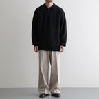 CASHMERE FOX POLO #CHARCOAL [BN-25FM-055]