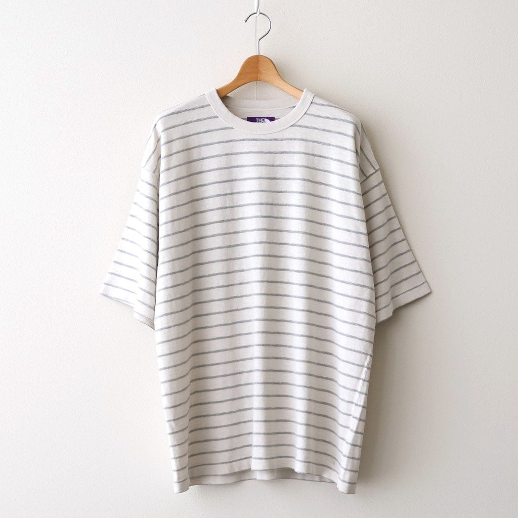 Garment Dyed Jacquard Field Tee #Stone [N26SH039]