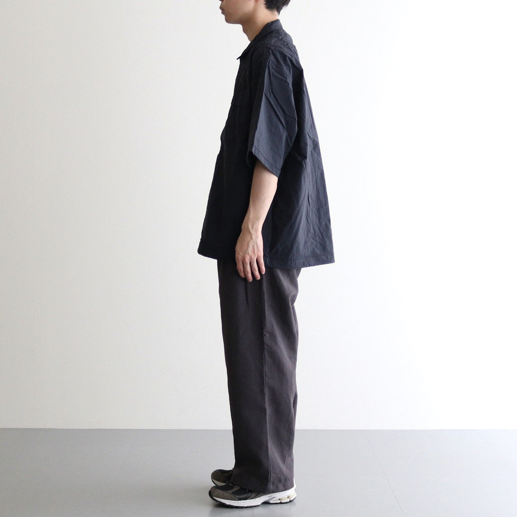 SM FIELD SHIRT SS feather nylon #BlackNavy [25s_SMMS254116]