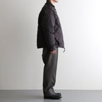 HIGH-COUNT SILK MITTEN PUFF JACKET #WHISKY [252OJ-JK13]