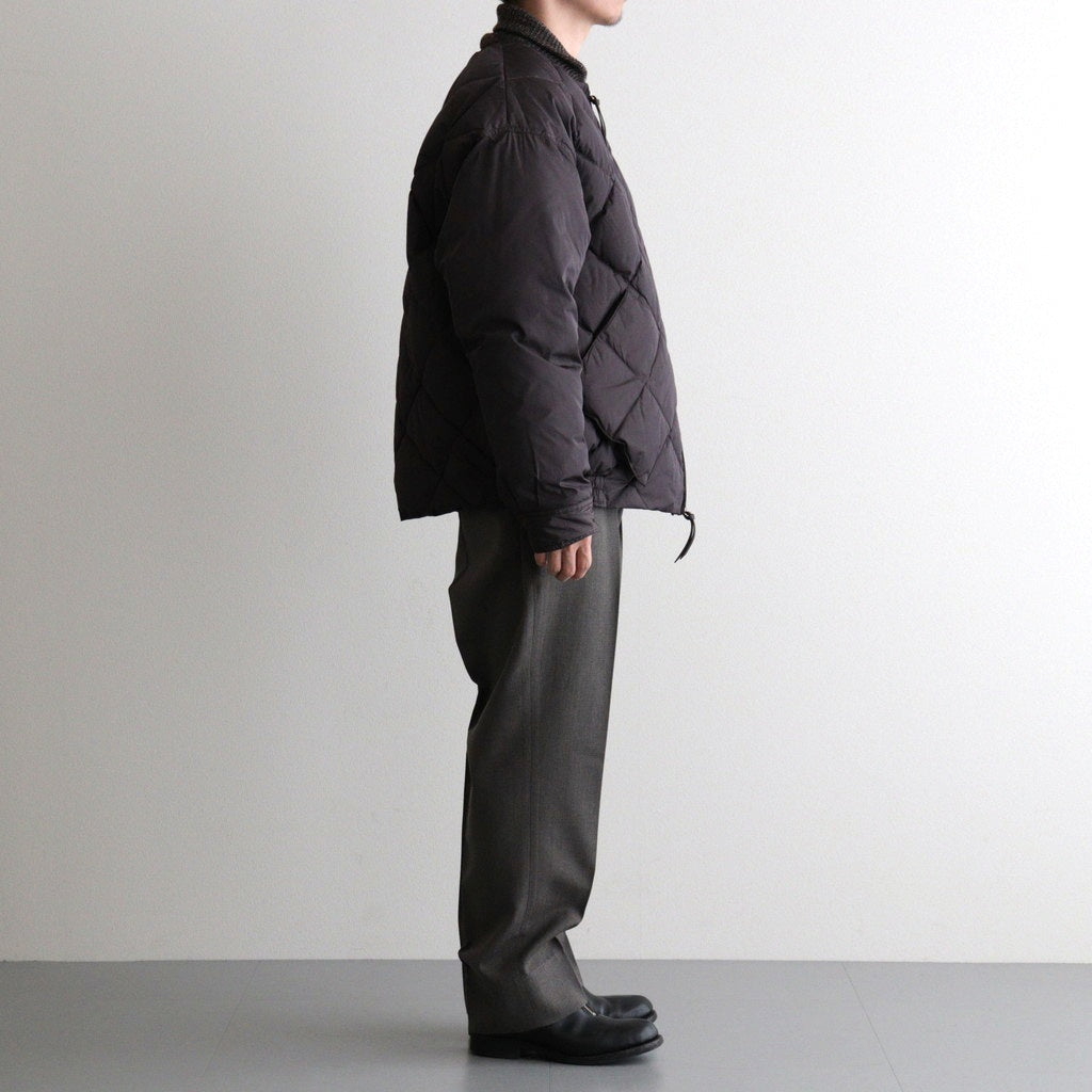 HIGH-COUNT SILK MITTEN PUFF JACKET #WHISKY [252OJ-JK13]