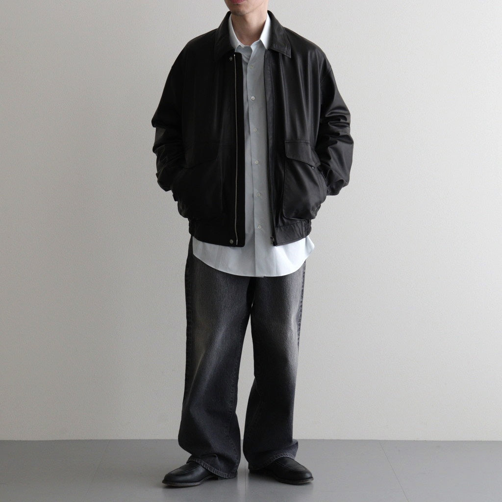 SHEEP LEATHER ZIP BZ #010 RED BLACK [17061 25004]