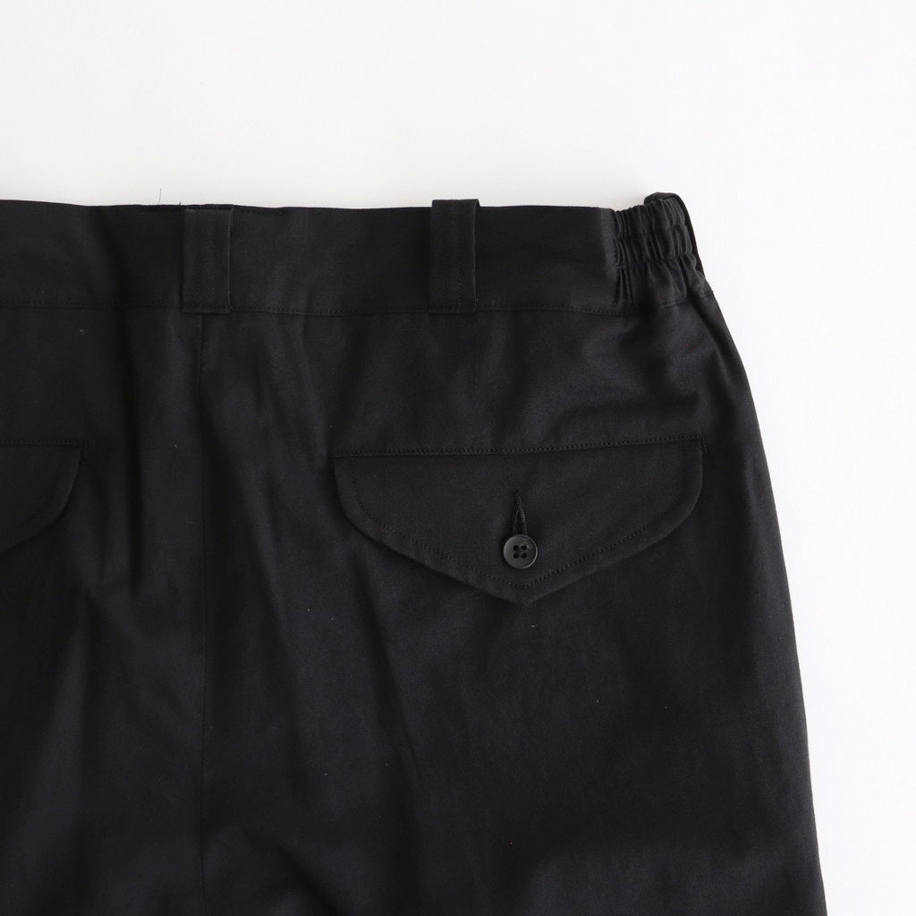 FRONT TUCK ARMY TROUSER #ONYX [251OJ-PT08]