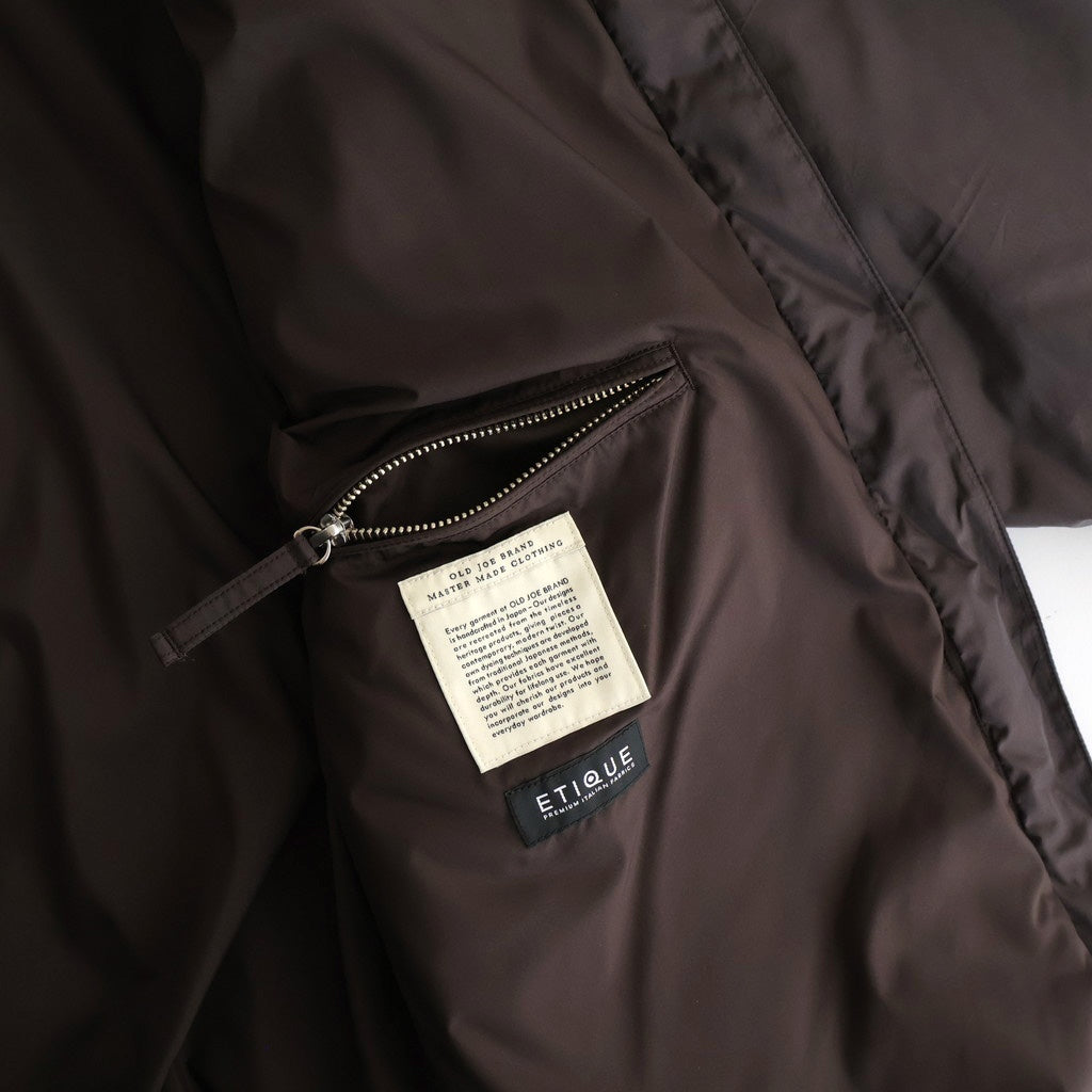 HIGH-COUNT SILK MITTEN PUFF JACKET #WHISKY [252OJ-JK13]