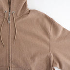 Thin-Sweat Hoodie Zip #HeatherBeige [bROOTS25S24S26]
