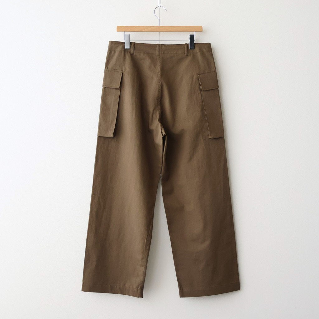 COTTON LINEN M43 TROUSERS #MILITARY GREEN [26S-BIS-PT34]
