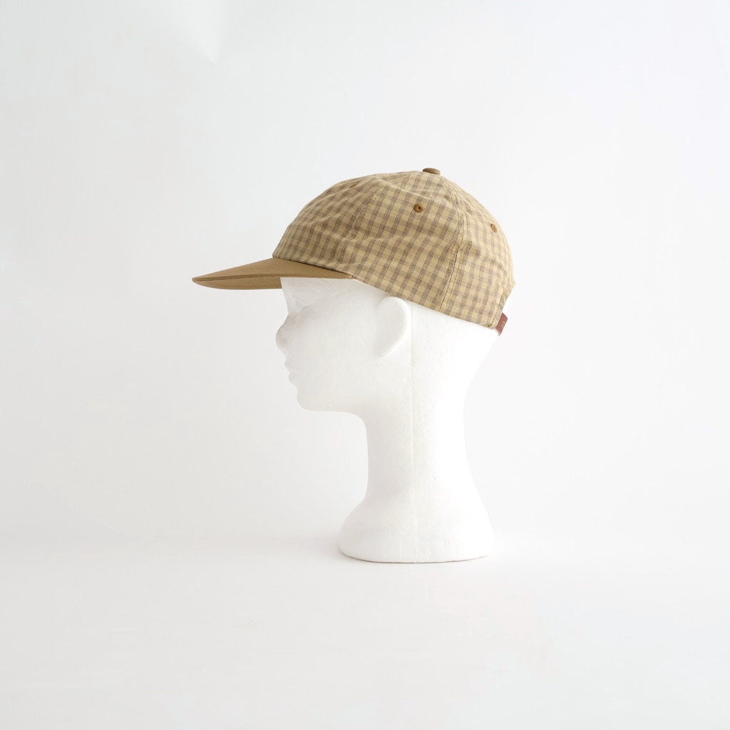 MADRAS CHECK CAP - DANNYBOY #MUSTARD [Z01004]