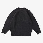BLENDED KEMPI CREW-NECK SWEATER #ONYX [252OJ-KN01]