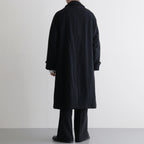 Classic Wool Balmacaan Coat #BlackNavy [BHS25F009]