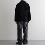 Co/Silk Nep Harf-Zip P/O #Black [BHS25S037S26]