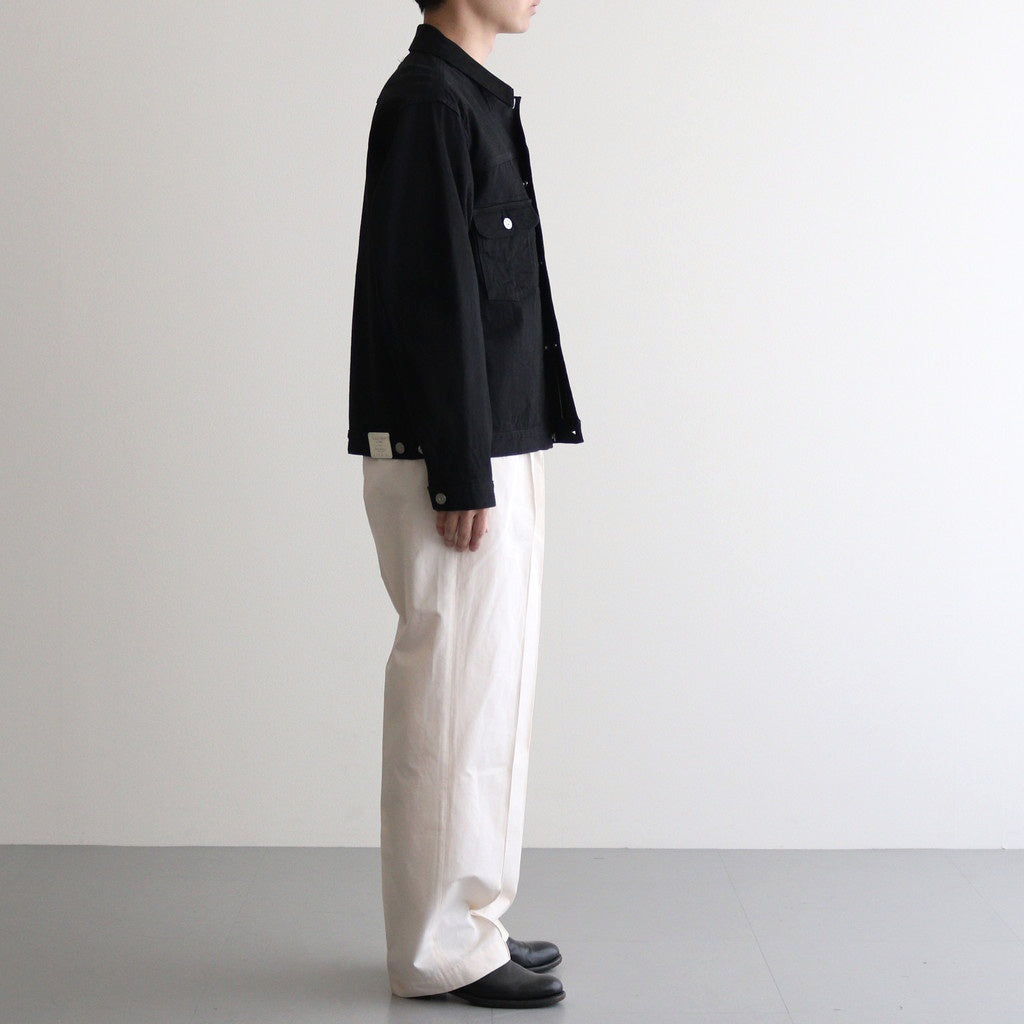 FRONT TUCK ARMY TROUSER #IVORY [251OJ-PT08]