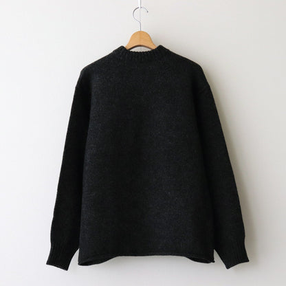 Yak felted sweat shirt #Charcoal×BLACK [NEP-AW2301]