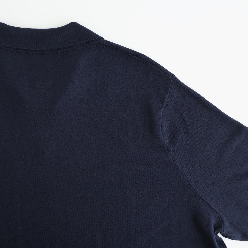 SILK COTTON SKIPPER KNIT #NAVY [26S-BIS-KN66]