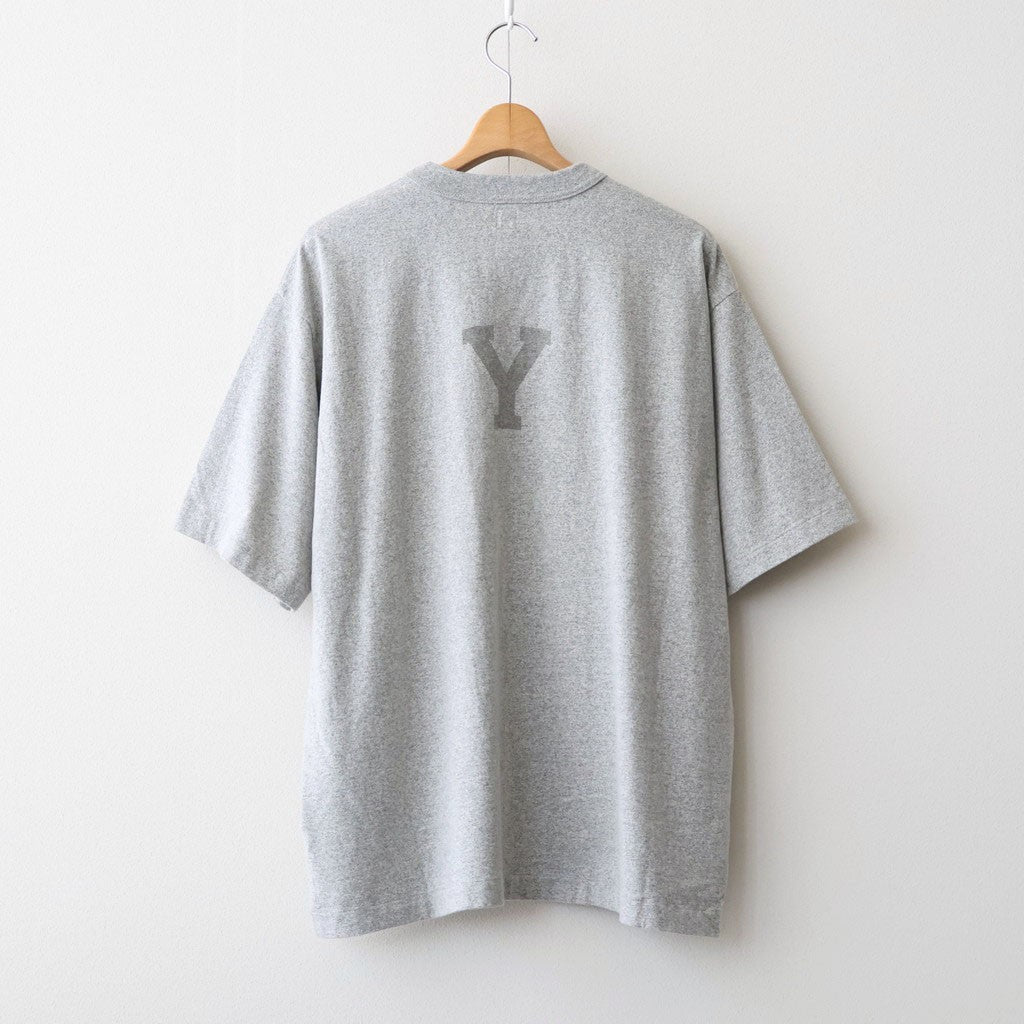 ALE-Y 88/12 Print Tee WIDE #HeatherGrey×Fade/Grey-PT [bROOTS25S36S26A]