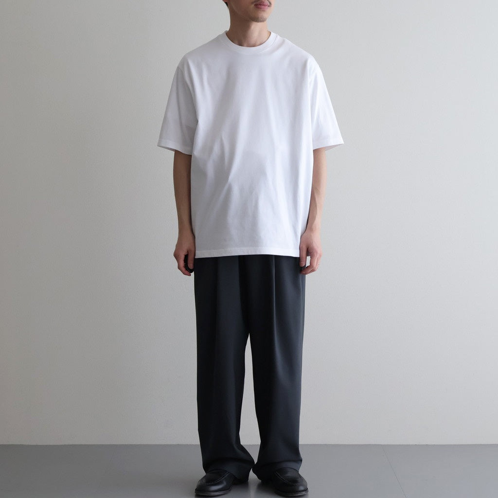 DOUBLE PLEATED EASY TROUSERS #CHARCOAL [A26A15PT02C] - Diffusion